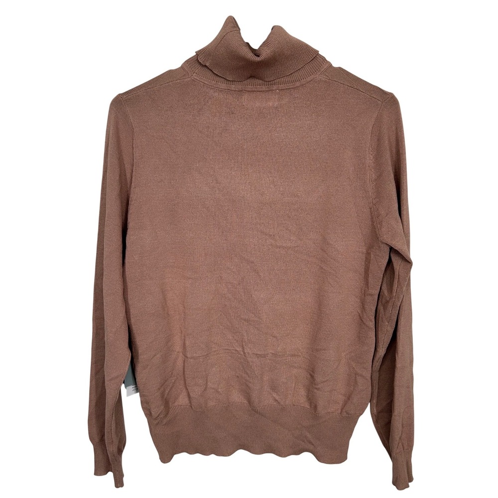 Vogue Club Lightweight Turtleneck Sweater‎ in Ginger Root Womens Size Pet L NWT - Picture 7 of 7